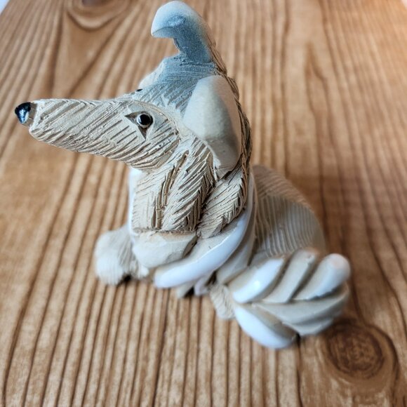 Vintage Artesania Rinconada Collie Dog figurine Handmade Uruguay Ceramic 3" tall - Picture 6 of 15